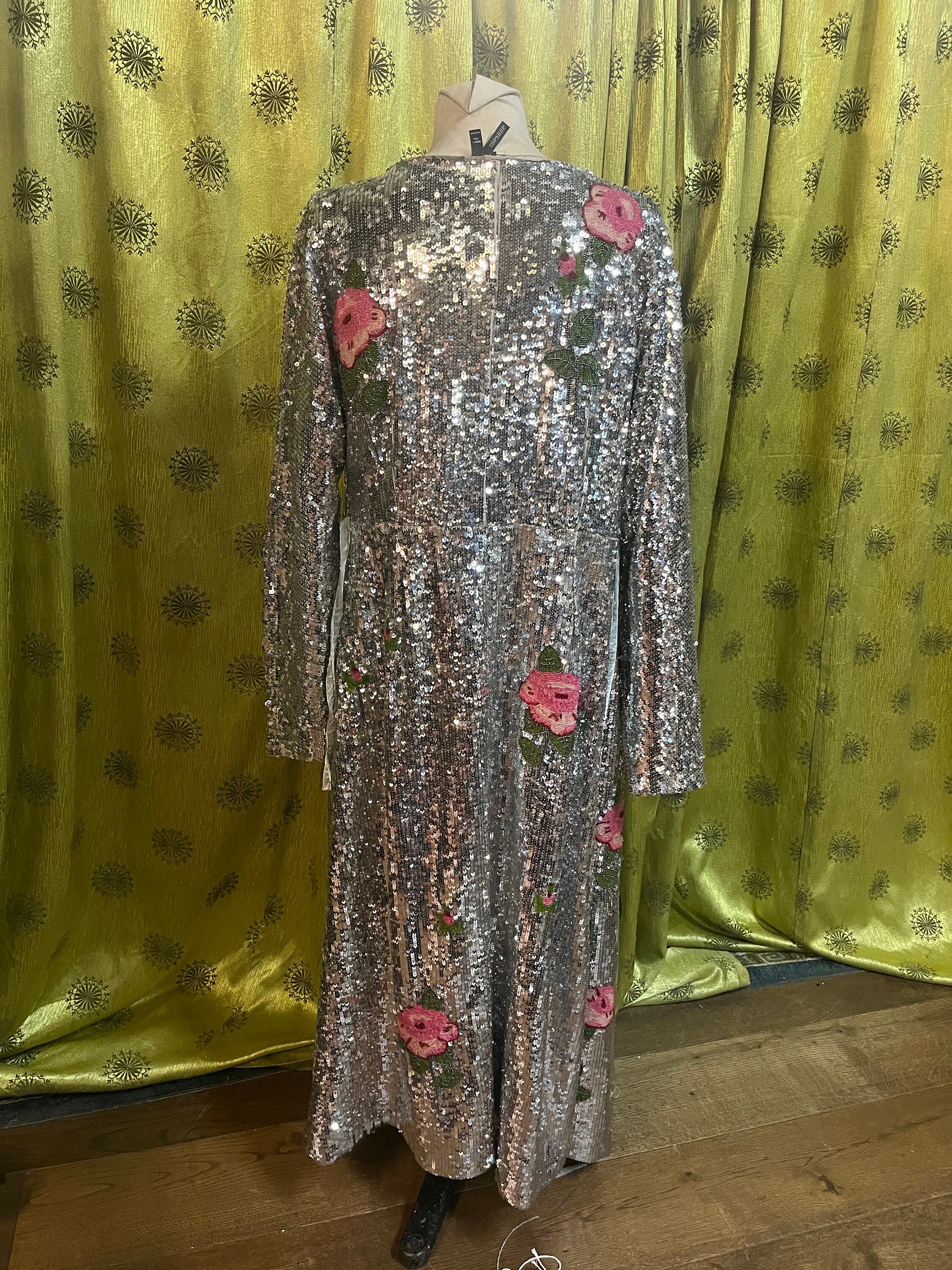 pink long sleeve maxi dresses Twilight Moments Long Sleeve Knit Dress Hot Pink