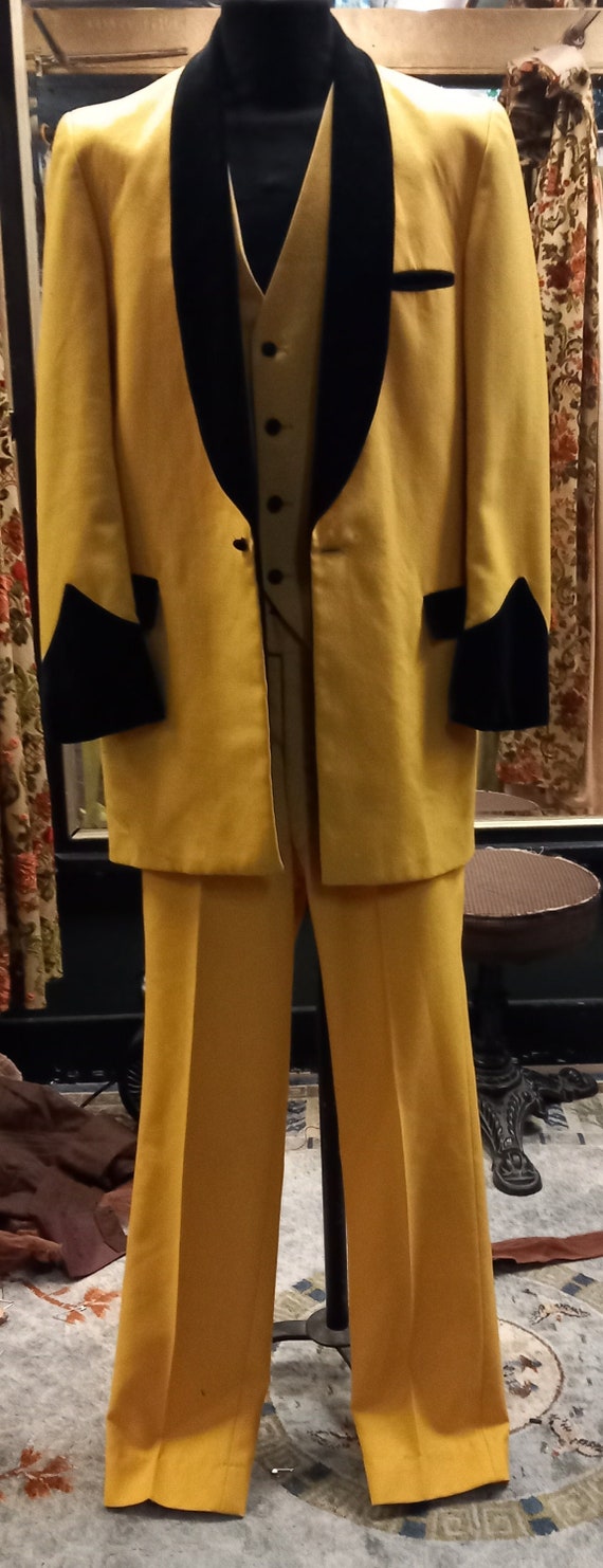 Vintage Marshall Tailors of London Yellow Suit