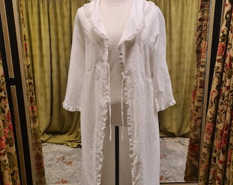 Vintage White Night Robe