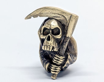 grim Reaper skull beads brass bead lanyard bead  paracord beads   keychain lanyard  accessories keychain   lanyard keychain  beaded fish