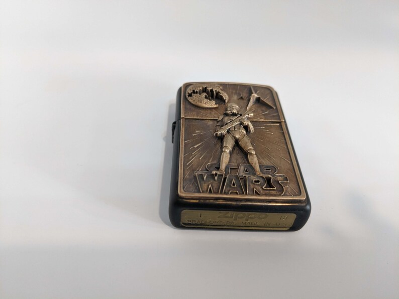 Zippo Lighter Star Wars brass Storm trooper collectible Etsy