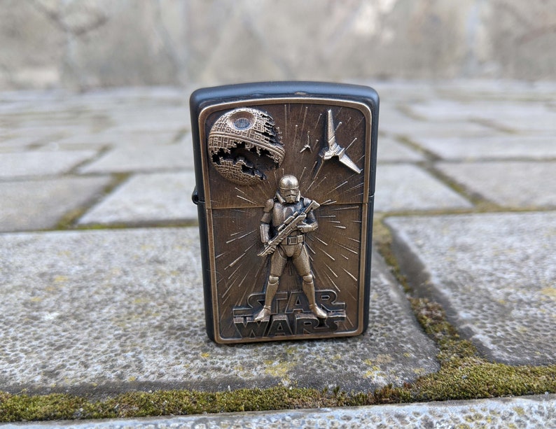 Zippo Lighter Star Wars brass Storm trooper collectible Etsy