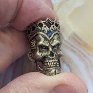 skull beads /brass bead / lanyard bead / paracord beads /  keychain lanyard / accessories keychain   lanyard keychain