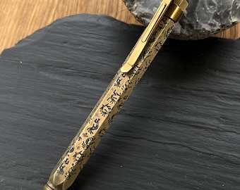 vintage ballpoint pen - vintage style/ retro style/ bronze ballpoint pen/ father's day