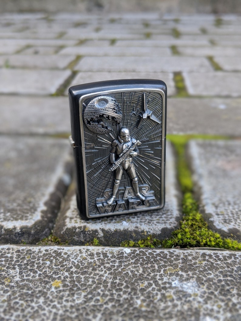 Zippo Lighter Star Wars Silver Storm trooper collectible Etsy