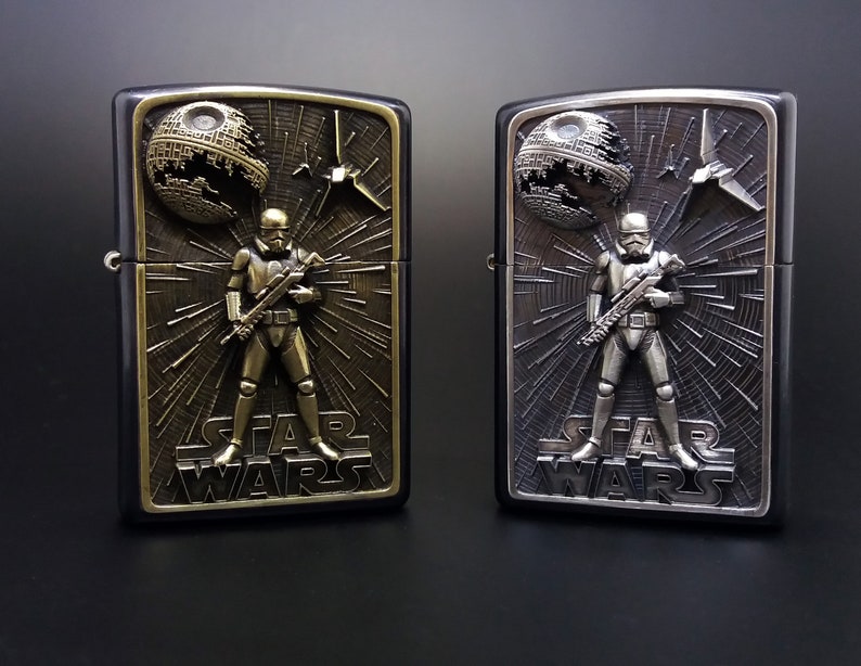 Zippo Lighter Star Wars brass Storm trooper collectible Etsy