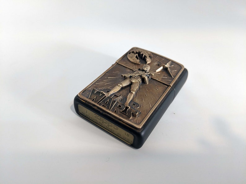 Zippo Lighter Star Wars brass Storm trooper collectible Etsy