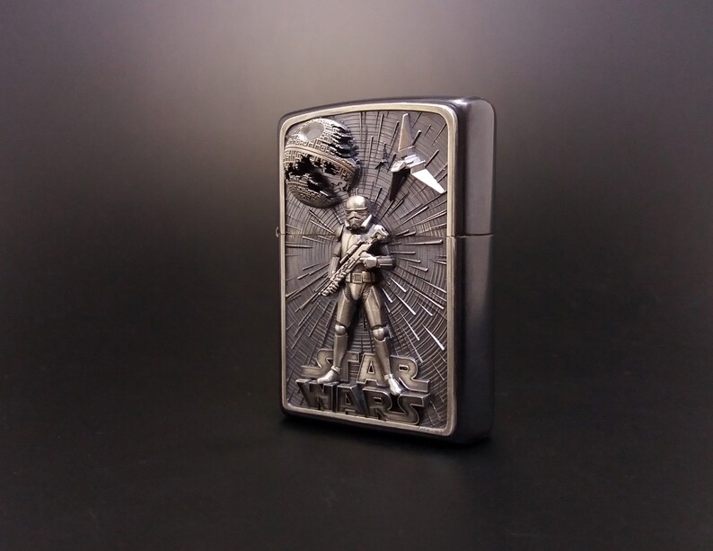 Zippo Lighter Star Wars Silver Storm trooper collectible Etsy