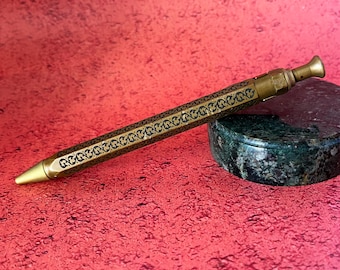 ballpoint pen - vintage style/ retro style/ bronze ballpoint pen/ father's day