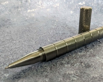 EDC, EDC pen, Modern Ballpoint Pen, Stainless Steel, Rollerball Pen, gift, Industrial, handmade, pen, Accessories,