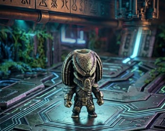 Unique Birthday Gift for Him, Predator Lanyard Bead, Cool Father Day Gift, Sci-Fi Alien Keychain Charm, Heavy Duty Custom Men EDC Accessory