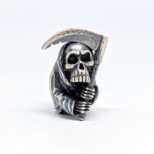 grim Reaper skull beads silver bead lanyard bead  paracord beads   keychain lanyard  accessories keychain   lanyard keychain  beaded fish