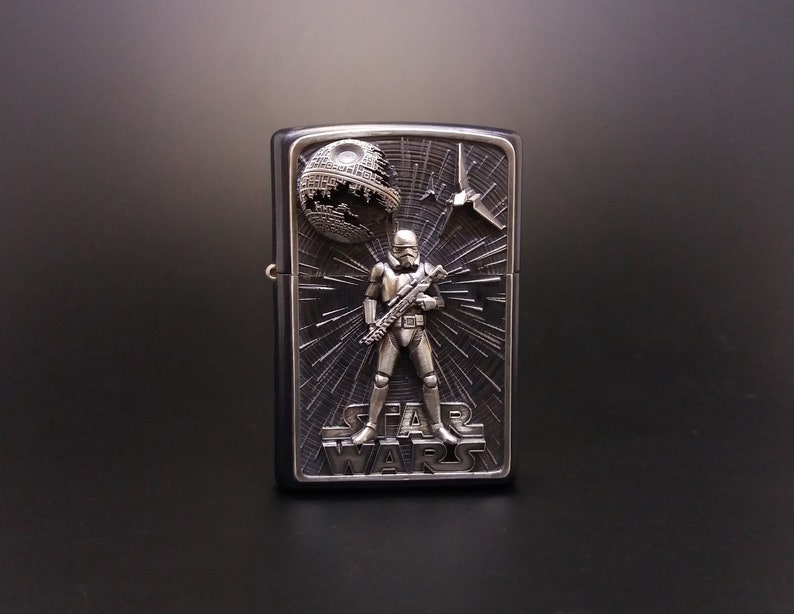 Zippo Lighter Star Wars Silver Storm trooper collectible Etsy