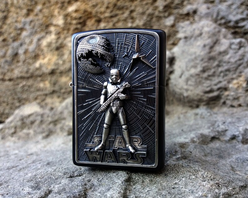 Zippo Lighter Star Wars Silver Storm trooper collectible Etsy