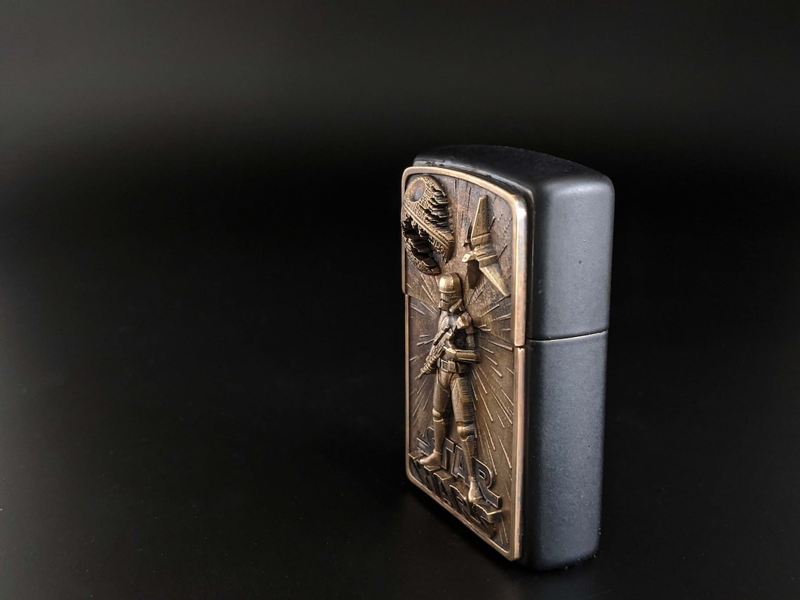Zippo Lighter Star Wars brass Storm trooper collectible Etsy