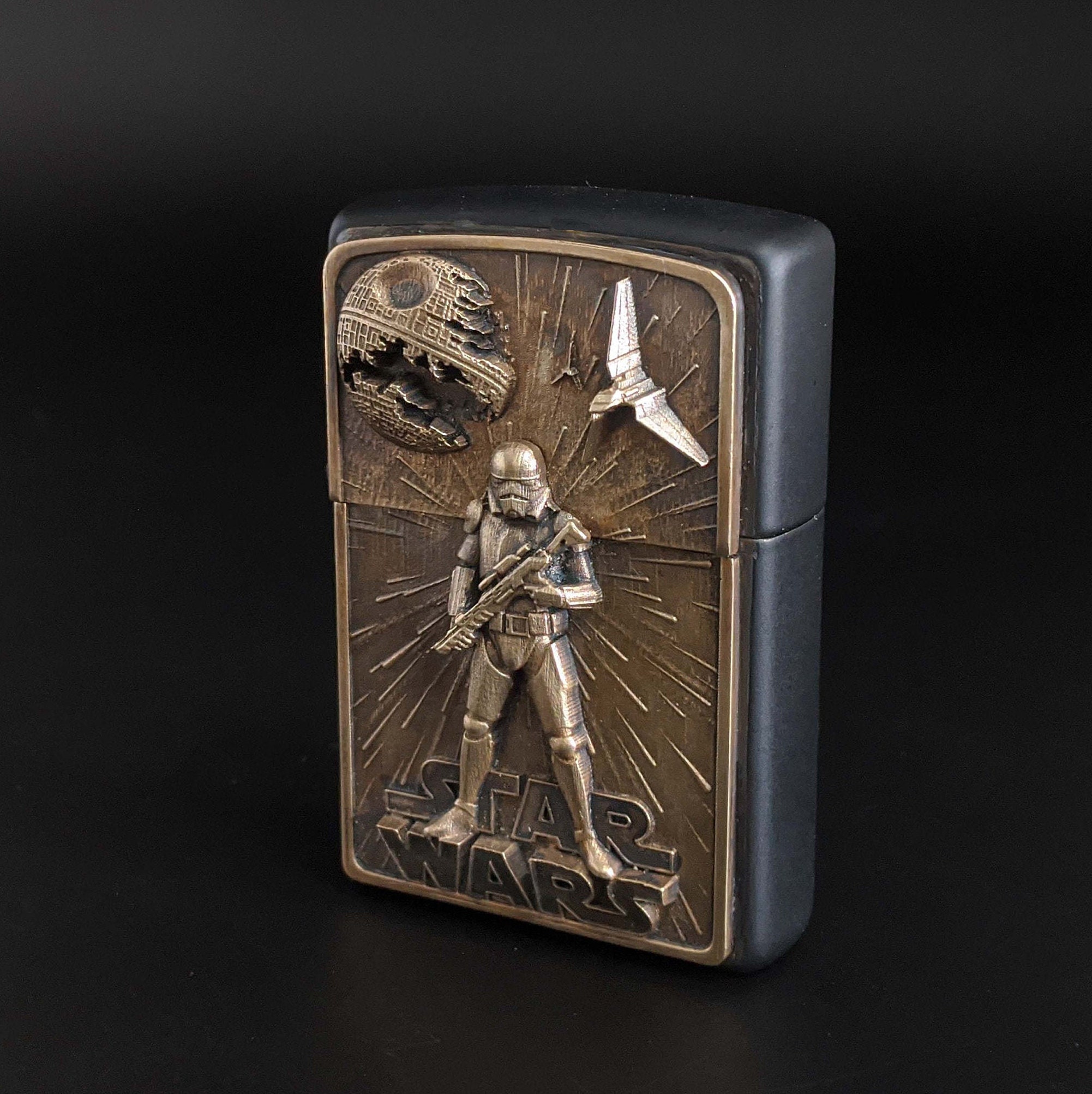 Zippo Lighter Star Wars brass Storm trooper collectible Etsy