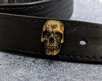 Concho Bronze Skull  19 x 28mm Leather Jewelry Accessories
