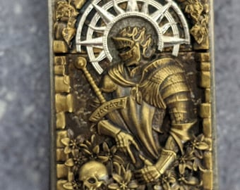 brass emblem for lighter, matchbox, cigarette case, The Dark Knight