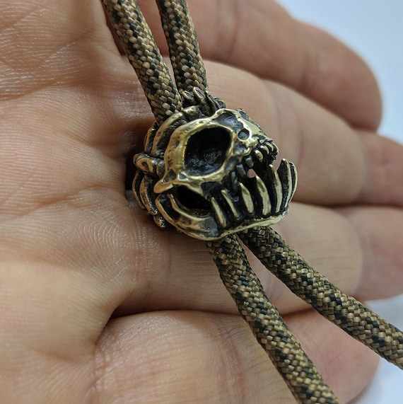 Skull Beads Brass Bead Lanyard Bead Paracord Beads Keychain