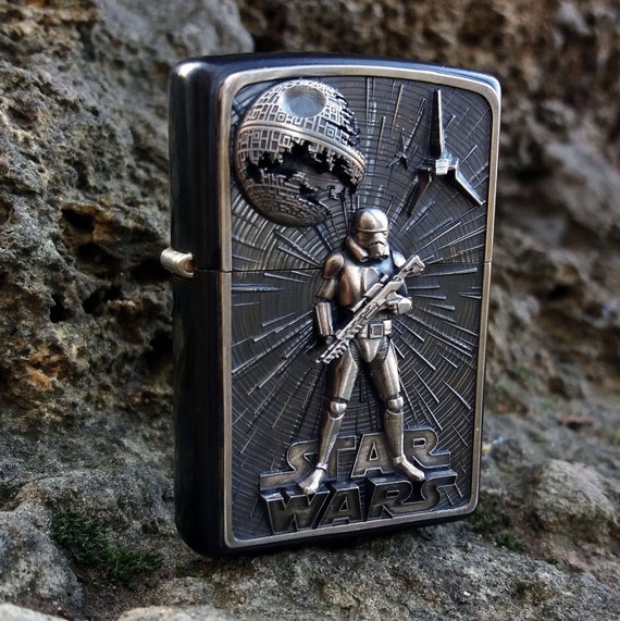 Zippo Lighter Star Wars Silver Storm trooper collectible Etsy
