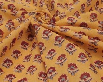 Block Print Cotton Fabric by yard, Block Print Fabric, India Fabric, Printed Cotton Fabric, Fabric by yard, Hand Block Print Fabric of India