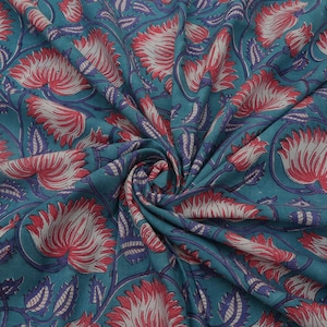 Cotton Fabric by yard, Block Print Fabric, India Fabric, Printed Cotton Fabric, Fabric by yard, Hand Block Print Fabric