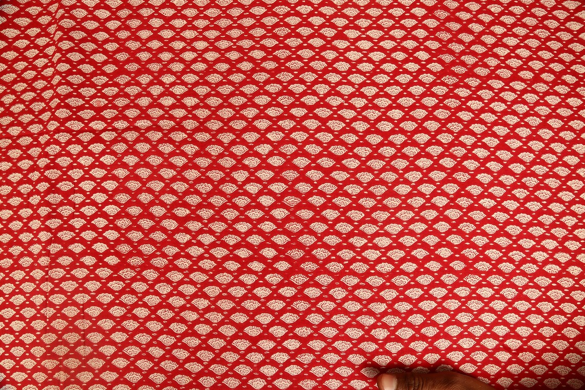 Fabric by Yard Block Print Fabric Cotton Fabric India Etsy