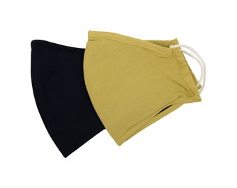 Reusable Cotton Face Mask: Washable, Protective, with Nose Wire