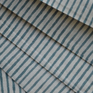 Green Stripe cotton Fabric by yard Hand Block Print Fabric of India Cotton Fabric by yard, Block Print Fabric India Printed Cotton Fabric