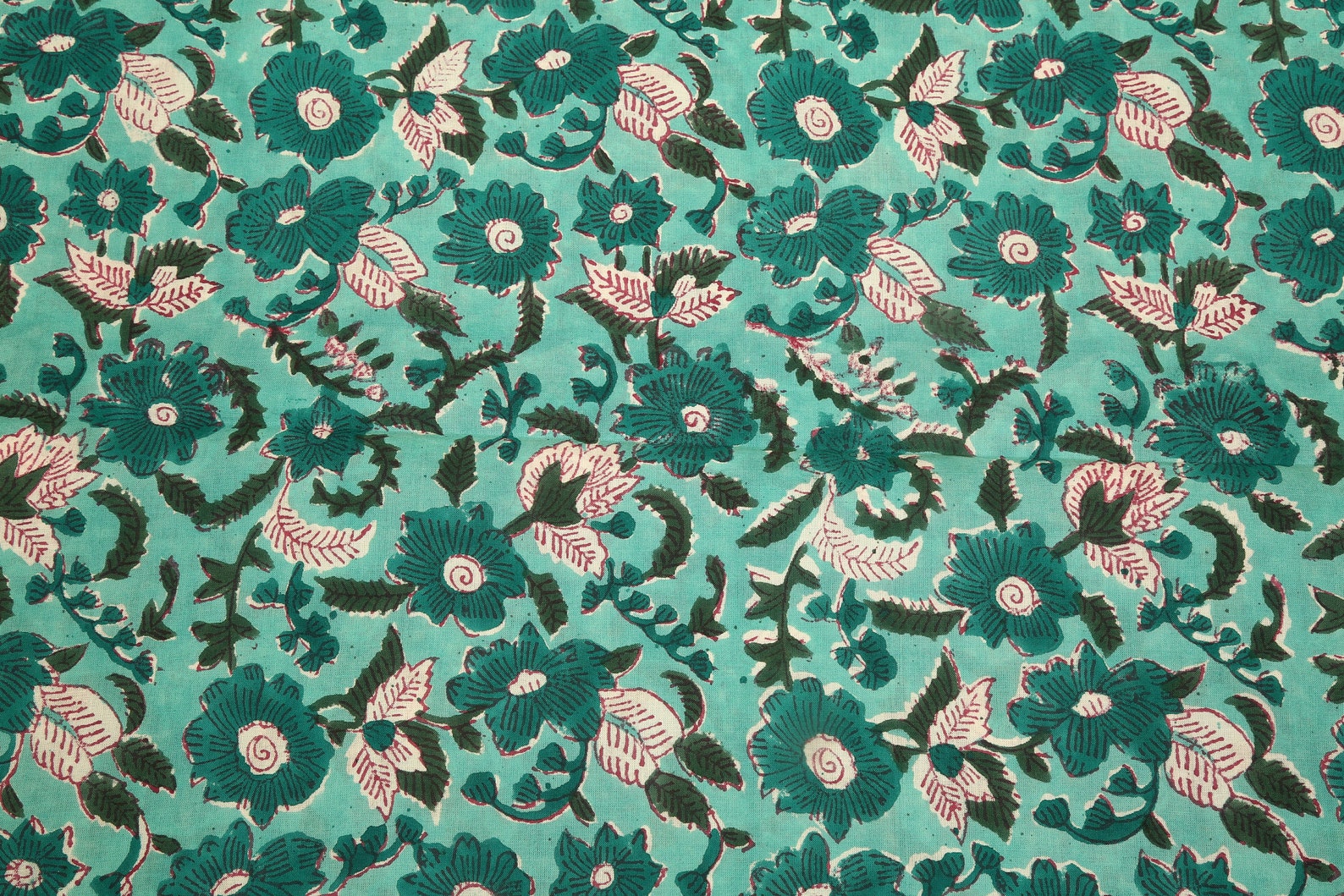 Fabric by Yard Hand Block Print Fabric of India Block Etsy