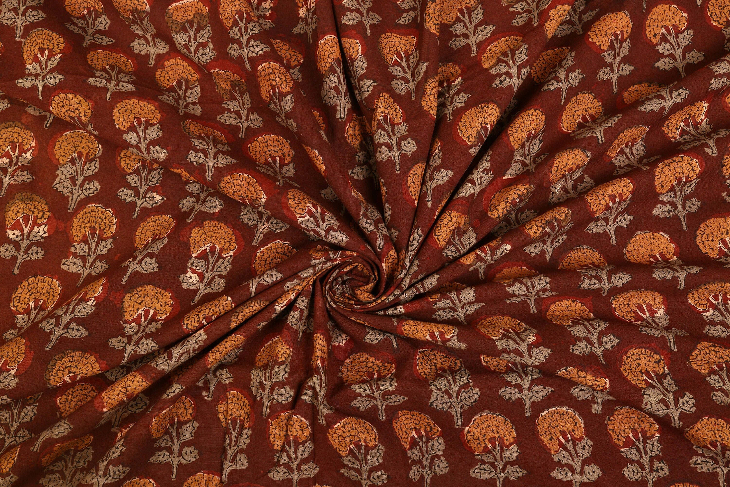 Floral print fabric flower print natural print fabric Etsy