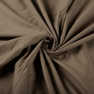 Grey Cotton Fabric: 100% Plain Apparel Fabric - 44 Inches