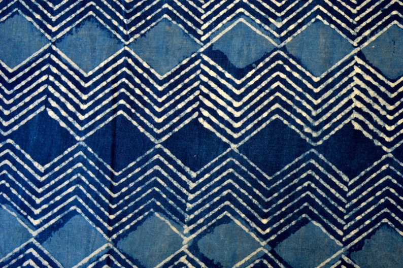 Indigo fabric Dress fabric apparels fabric Fabric By the Yard Hand Dye fabric Blue cotton fabric India Fabric Block Print fabric