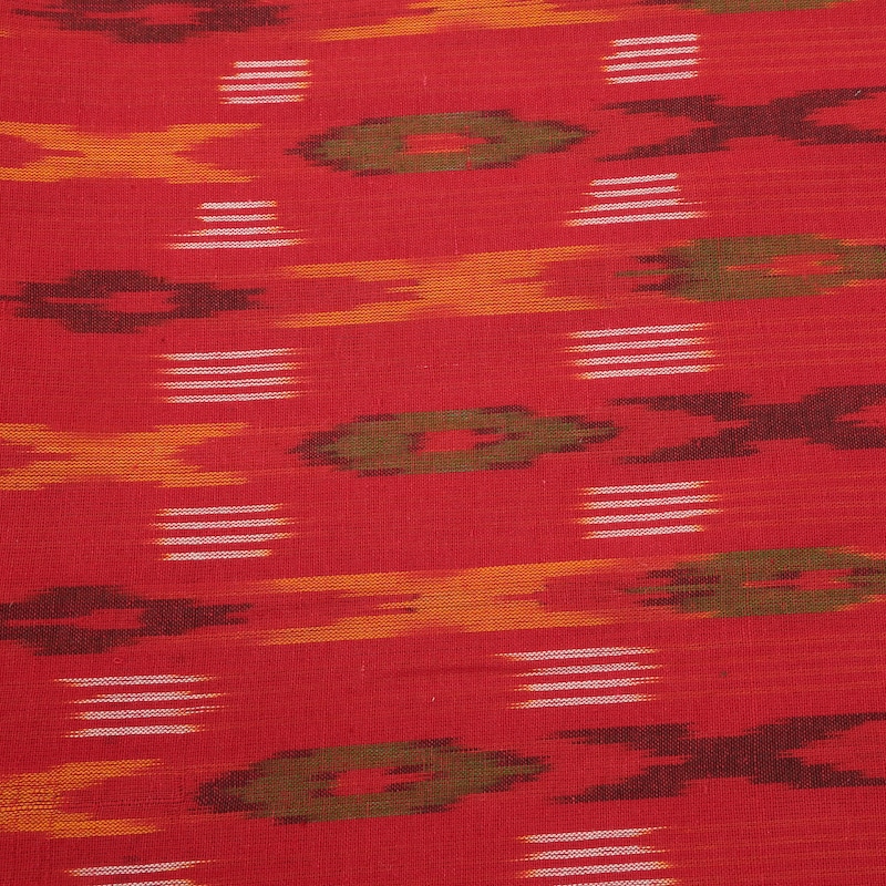 Red Ikat Fabric - Etsy