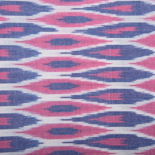 Blue Ikat Cotton Fabric by the Yard Indian Handloom Upholstery Etsy