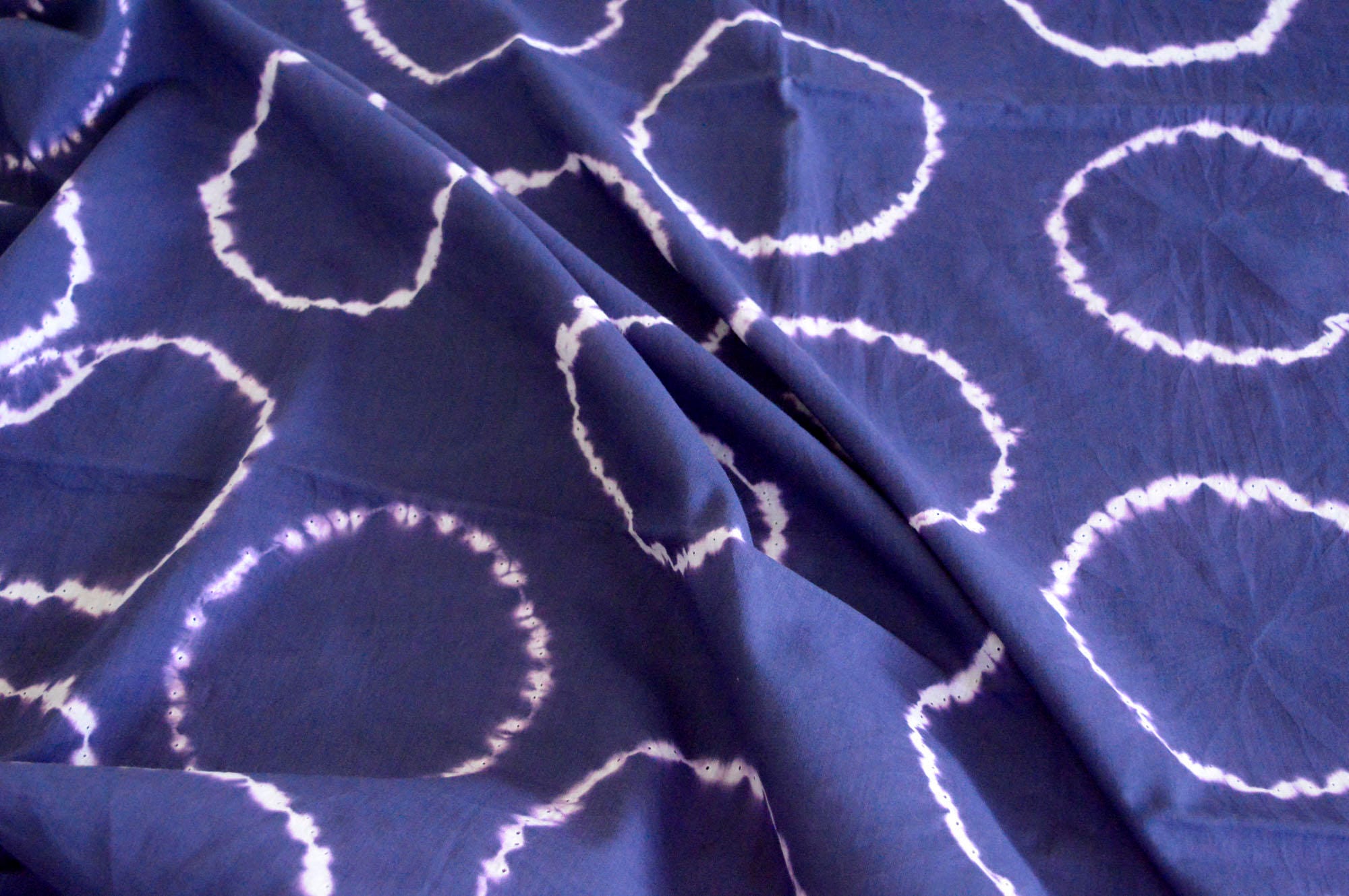 SHIBORI Fabric Blue Shibori Fabric. Hand Dye Shibori Blue Etsy