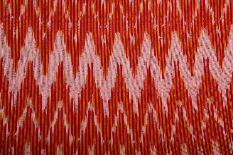 Red /& Orange Ikat Fabric Indian Fabric Sold by Yard IKAT Fashion Cotton Fabric Upholstery Fabric Ikat Fabric Hand loom Fabric
