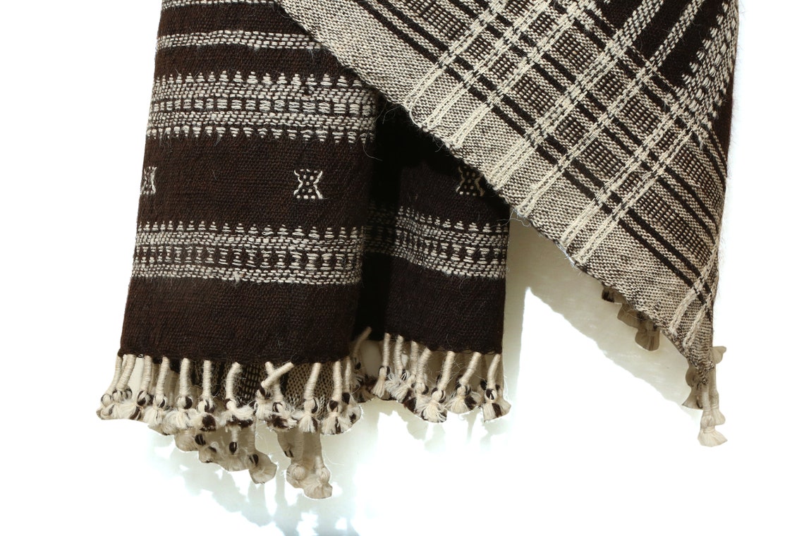 Vintage Indian Wool Indian Sheep Wool Throw Blanket Hand - Etsy