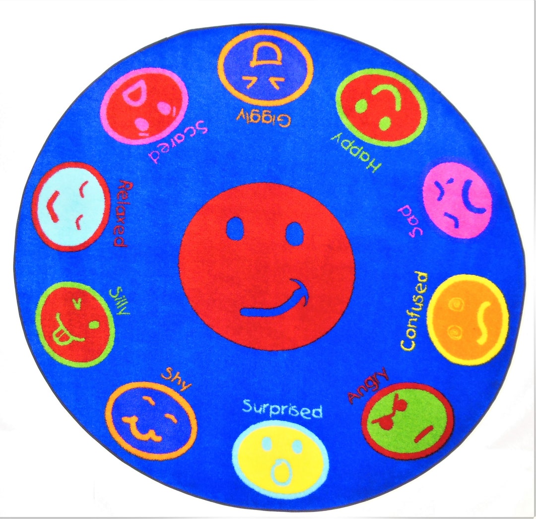 Emotions Rug My Feelings Children's Educational Rug 6'6