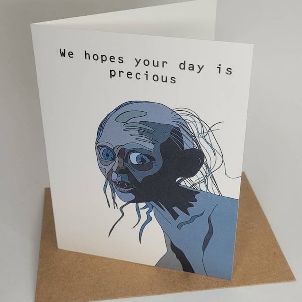 Gollum Card Etsy gollum-card-etsy