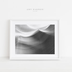 Antelope Canyon, Arizona, Black and White Print, Abstract, Modern, Digital File