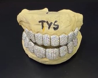 12 On 12 Vvs Moisannite Diamond Grillz