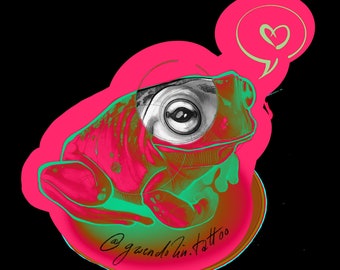 Frog Sticker Gwendolin