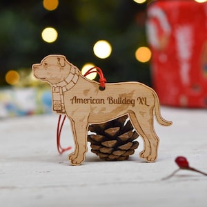 Décoration personnalisée pour chien bouledogue américain XL - détaillée