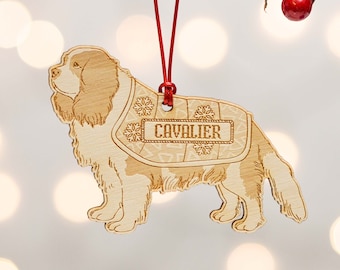 Personalised Cavalier King Charles Spaniel Dog Decoration - Detailed