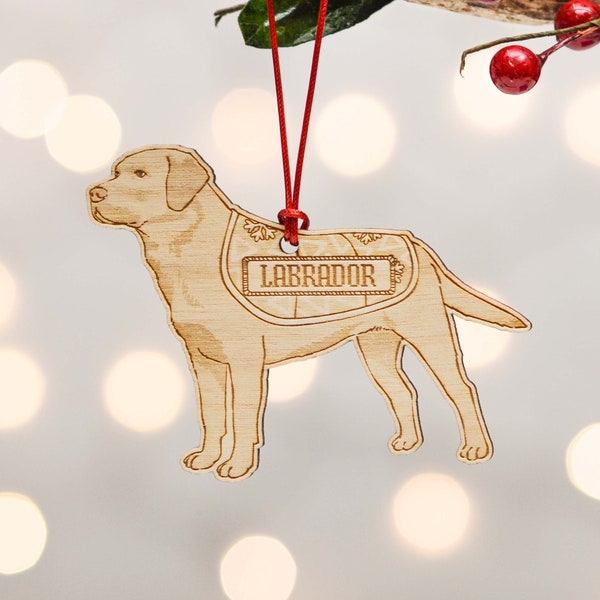 Personalised Labrador Dog Decoration - Detailed