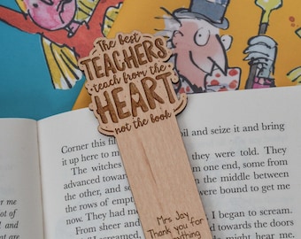 Personalised The best teachers teach from the heart Bookmark