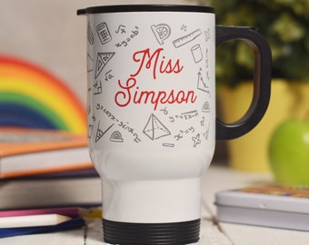 Personalised Maths Travel Mug