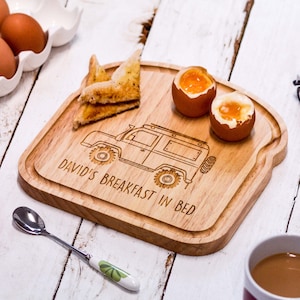 Personalised Breakfast Egg Board - Landrover