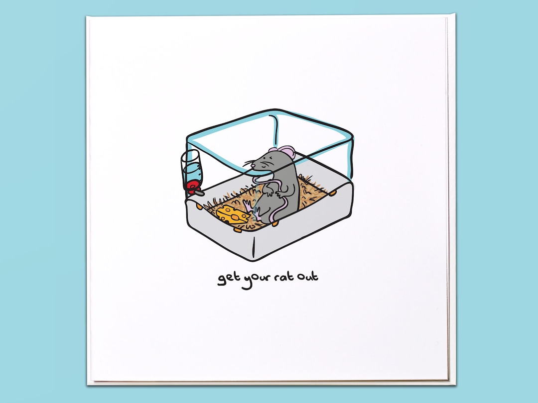 Get Your Rat Out (cage) Card - Etsy
